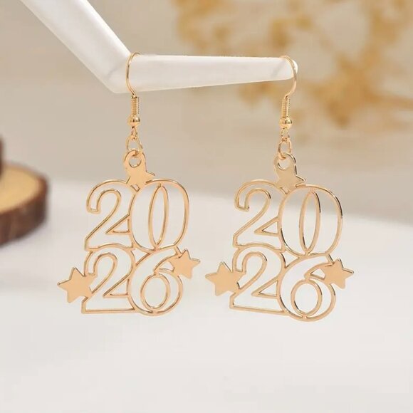 Gold Celebration Earrings - Picture 4 of 4